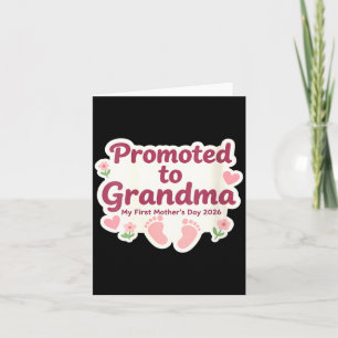 Womens Promoted to Grandma Ft Mothers Day 2026 Card