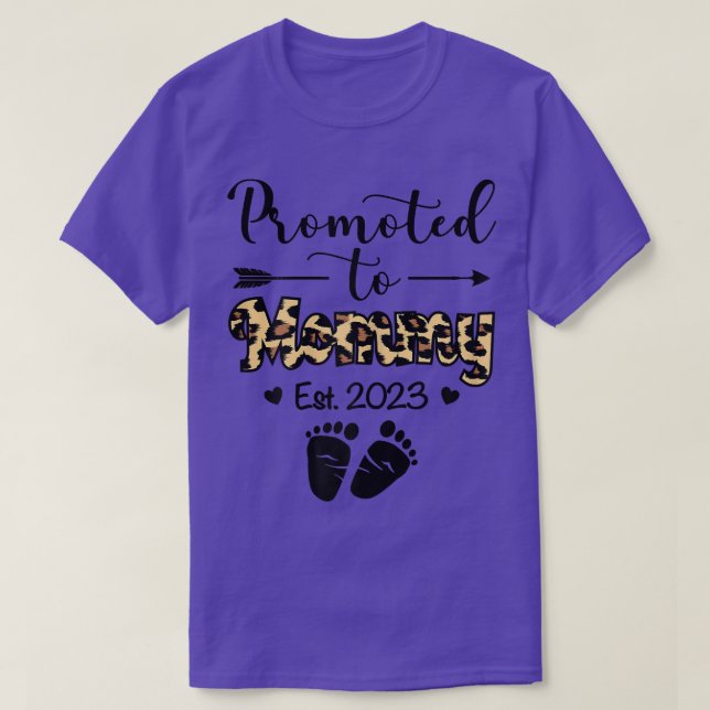 Womens Promoted To Mommy Est T-Shirt (Design Front)