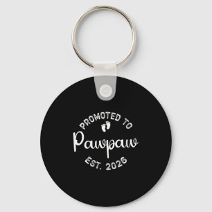 Womens Promoted To Pawpaw Est. 2026 First Time Gra Key Ring