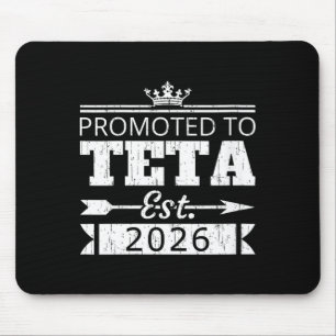 Women's promoted to teta est 2026 new aunt reveal mouse pad