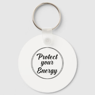 Womens Protect Your Energy Mental Health Awareness Key Ring