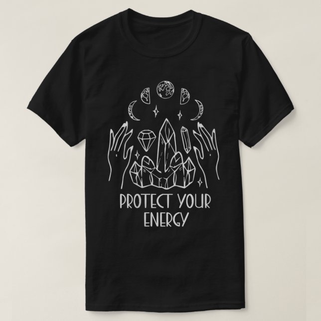 Womens Protect Your Energy Mental Health Illness A T-Shirt (Design Front)