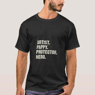 Womens Protector Hero Artist Pappy Art Dad Profess T-Shirt