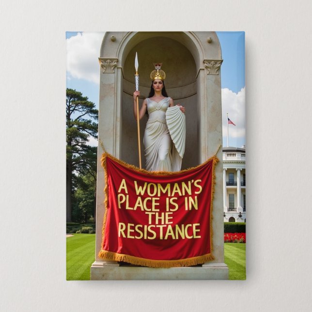 Women's Protest political Button (Front)