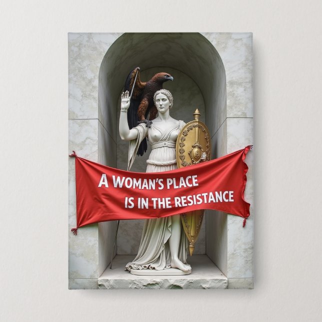 Women's Protest political Button (Front)