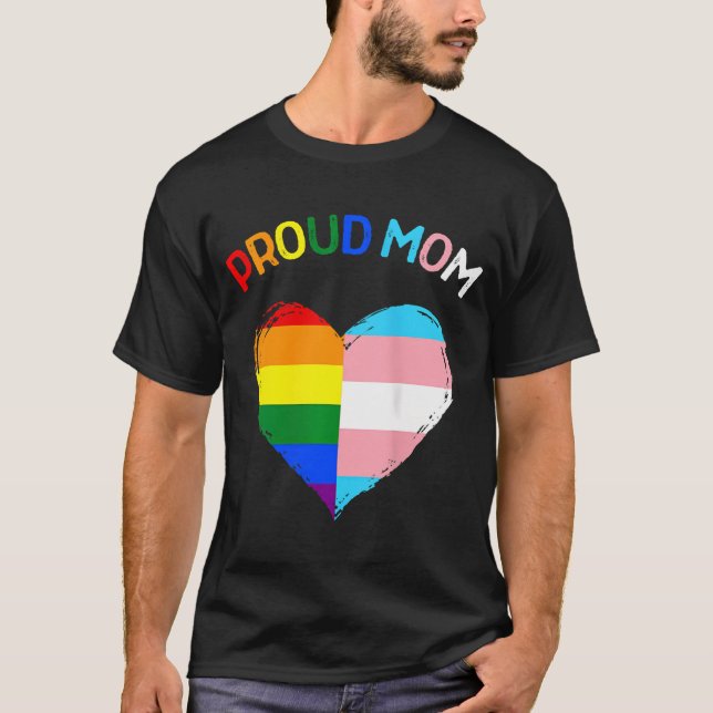 Womens Proud Ally Lgbtq Transgender Proud Mum  Pro T-Shirt (Front)