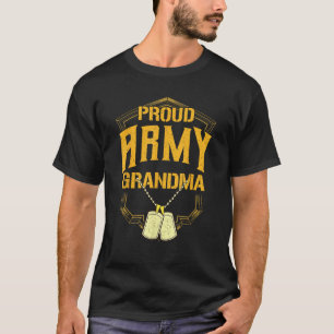 Womens Proud Army GrandMa Shirt Military Pride T S