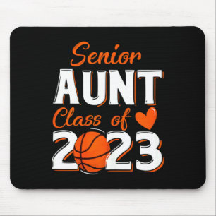 Womens proud aunt of a 2023 senior basketball grad mouse pad