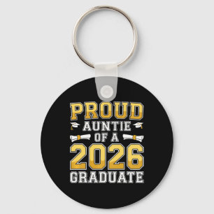 Womens Proud Auntie Of A 2026 Graduate Shirt Cl 20 Key Ring