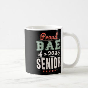 Womens Proud Bae Of A 2025 Senior Retro Grad Boyfr Coffee Mug