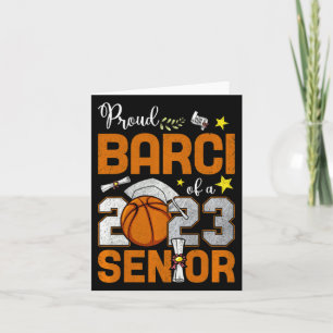 Womens proud barci of a 2023 senior basketball gra card