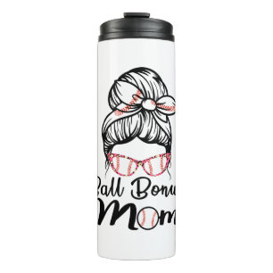 Womens Proud Baseball Softball Bonus Mum Thermal Tumbler