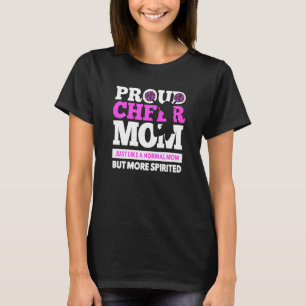Womens Proud Cheer Mum Funny Cheerleading For Mot T-Shirt