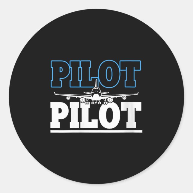 Womens Proud Commercial Airline Lot Aeroplane Care Classic Round Sticker (Front)