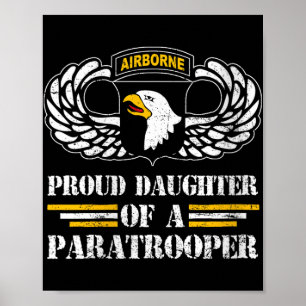 Womens Proud Daughter Of 101st Airborne Division U Poster