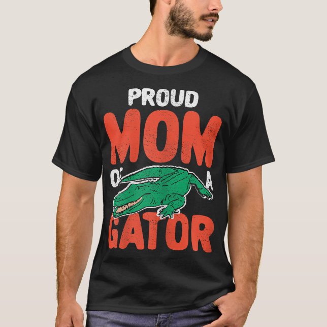 Womens Proud Gator Mum Crocodile Costume Alligator T-Shirt (Front)