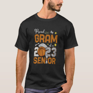 Womens Proud Gram Of A 2023 Senior Basketball Grad T-Shirt