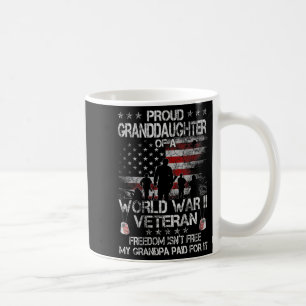 Womens Proud Granddaughter Of A Wwii Veteran Us Fl Coffee Mug