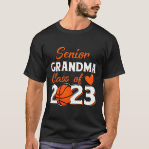 Womens proud grandma of a 2023 senior basketball g T-Shirt