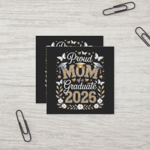 Womens Proud mum of a 2026 Graduate Square Business Card