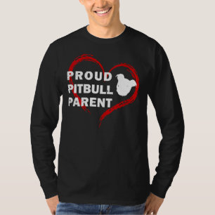 Womens Proud Pitbull Parent Funny Pitbull Terrier T-Shirt