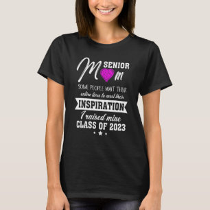 Womens Proud Senior Mom 2023 Graduation Grad Class T-Shirt
