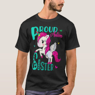 Womens Proud Sister Autism Awareness World Day Uni T-Shirt