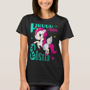 Womens Proud Sister Autism Awareness World Day Uni T-Shirt
