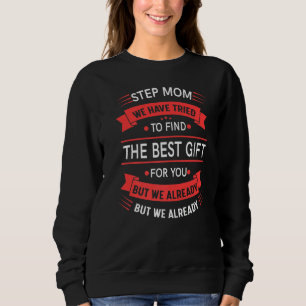 Womens Proud Step Mum From Daughter Son Mother's Sweatshirt