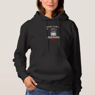 Womens Proud To Be A Lineman's Wife - Lineworker H Hoodie