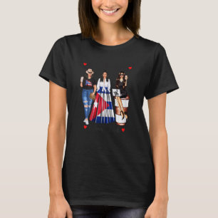 Womens Puerto Rican Born Cuban Blood Patriotic Cub T-Shirt