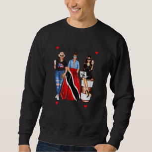 Womens Puerto Rican Born Tobago Blood Proud Patrio Sweatshirt
