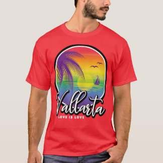 Womens Puerto Vallarta Meico LGBTQ Gay Rainbow 202 T-Shirt