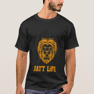 Womens Punjabi Jatt Life Roaring Lion T-Shirt