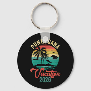 Womens Punta Cana Family Vacation 2026 Matching Key Ring