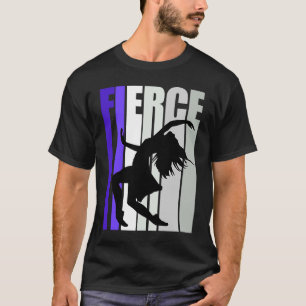 Womens Purple Fierce Dancer Birthday Colourful The T-Shirt