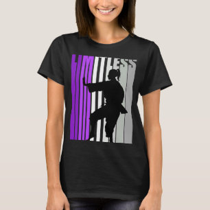 Womens Purple Limitless Karate Birthday Inspiring T-Shirt