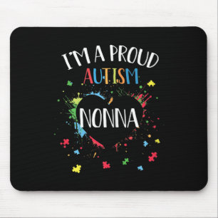 Womens Puzzle Heart Im A Proud Autism Nonna Autism Mouse Pad