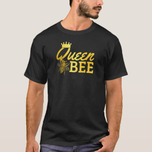 Womens Queen Bee Beekeeper Beekeeping Vintage Cute T-Shirt