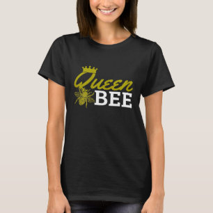 Womens Queen Bee Beekeeping Crown  Beekeeper T-Shirt