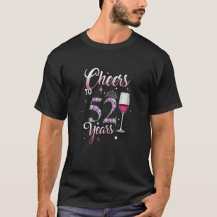 Womens Queen Born In 1970 Cheers To 52 Years Old 5 T-Shirt
