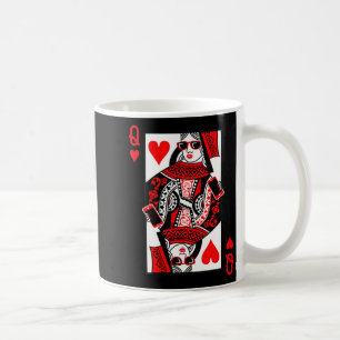 Womens Queen Of Hearts - Vintage Valentine's Day C Coffee Mug