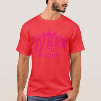 Womens Queen Of The Kitchen Woman Chef  T-Shirt