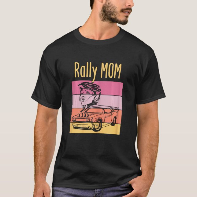 Womens Rally Mum Car Curve Drifting Auto Racing Wo T-Shirt (Front)