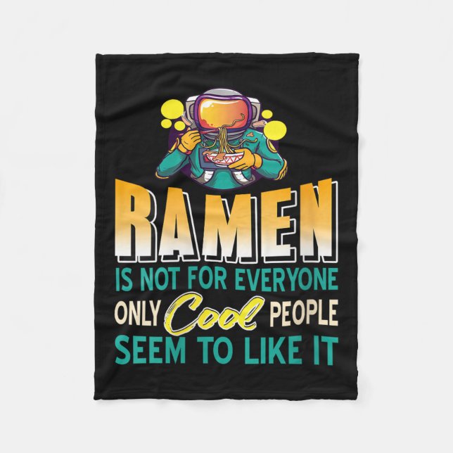 Womens Ramen Lovers Only Space Astronaut Funny Noo Fleece Blanket (Front)