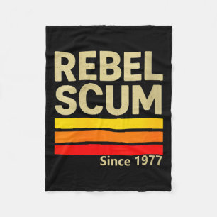 Womens Rebel S Since 1977 Clic Retro Iconic Vintag Fleece Blanket