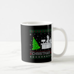 Womens Receptionist Xmas Tree Lighting Ugly Christ Coffee Mug