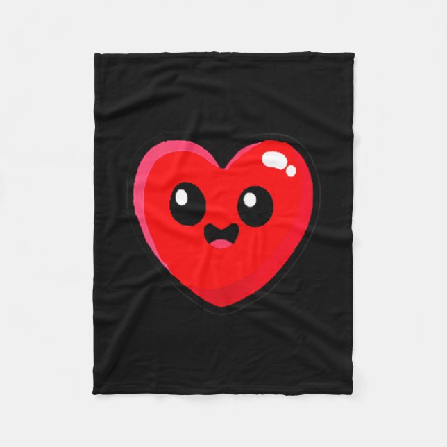 Women's Red Heart Funny Cute Design For Men Women  Fleece Blanket (Front)