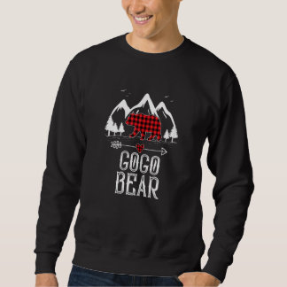 Womens Red Plaid Gogo Bear Matching Family Pajama Sweatshirt
