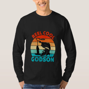 Womens Reel Cool Godson Fisher Fisherman Fathers D T-Shirt